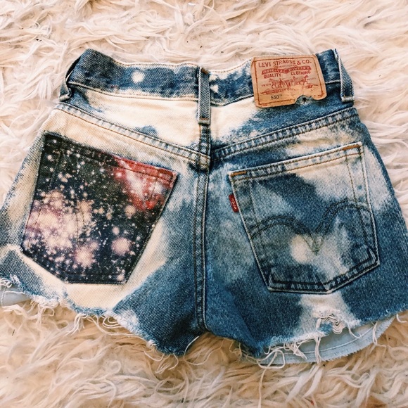 Levi's Pants - Levi’s Acid Wash Galaxy Pocket High Waisted Shorts